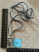 Kettenanhänger kleine Flasche mit Onix Splitter