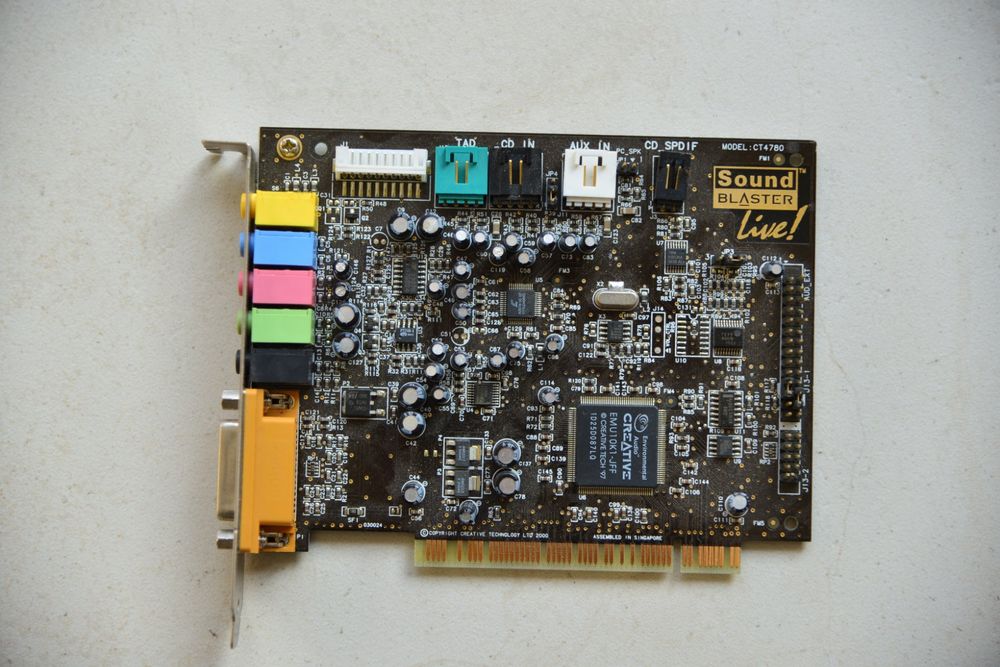 Carte Son Creative Sound Blaster Live! CT4830 PCI Vintage Testée