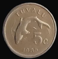 TUVALU 5 CENTS 1985