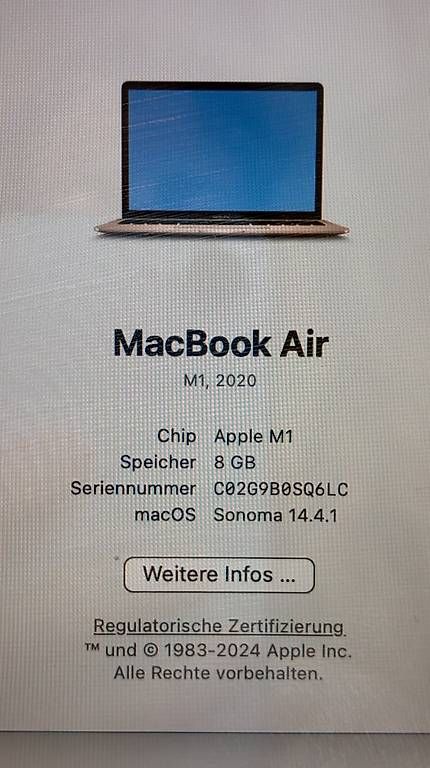 Apple Portables: MacBook Air 2020 M1 – D'occasion à Basel par jezebel1964 3