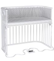 Beistellbett Babybett weiss höhenverstellbar