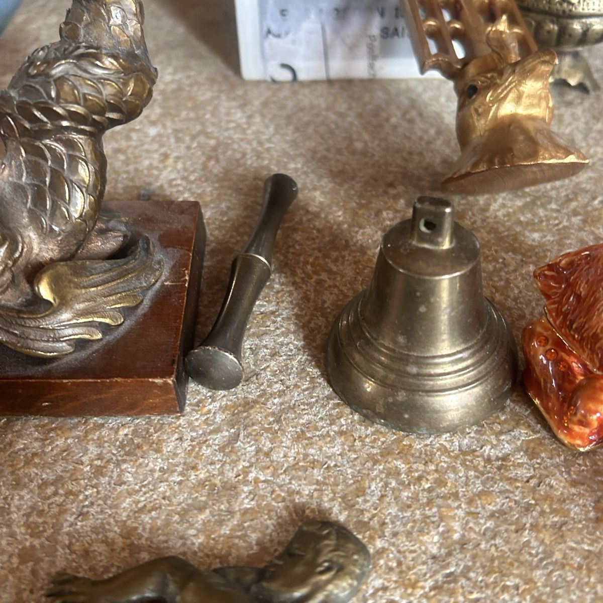 Statuette: 9 Skulpturen/Gegenstände messing diverses – Usato da Laufen venduto da Bellavitaboom 3