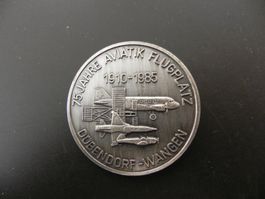 Abzeichen 75 Jahre Aviatik Flugplatz Dübendorf Wangen 1985