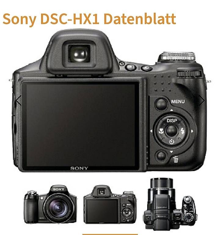 Fotocamera: SONY Cyber-Shot DSC-HX1 – Usato da Rorbas venduto da Fa18 6