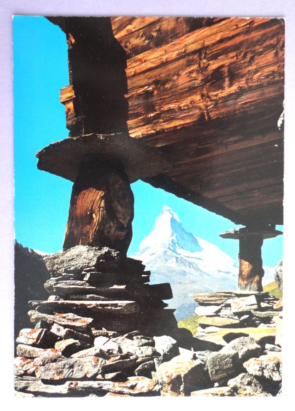 Cartoline postali: Zermatt, Bei Findeln mit Matterhorn – Usato da Fétigny venduto da Billy2miny
