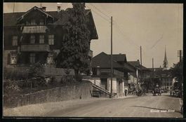 AK Sins /Aargau, Strassenpartie, 1933