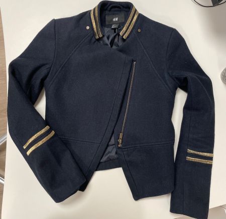 Stylische, mega coole Jacke, Uniform/Pilotenstreifen