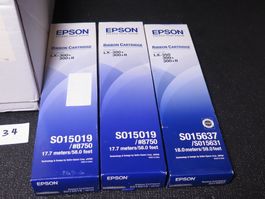 3x Epson lx 300 S015019 Cartridge