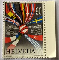 Nr.831 Schützt die Alpen GESTEMPELT 1992   