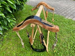 2 schöne antike Ochsenjoch