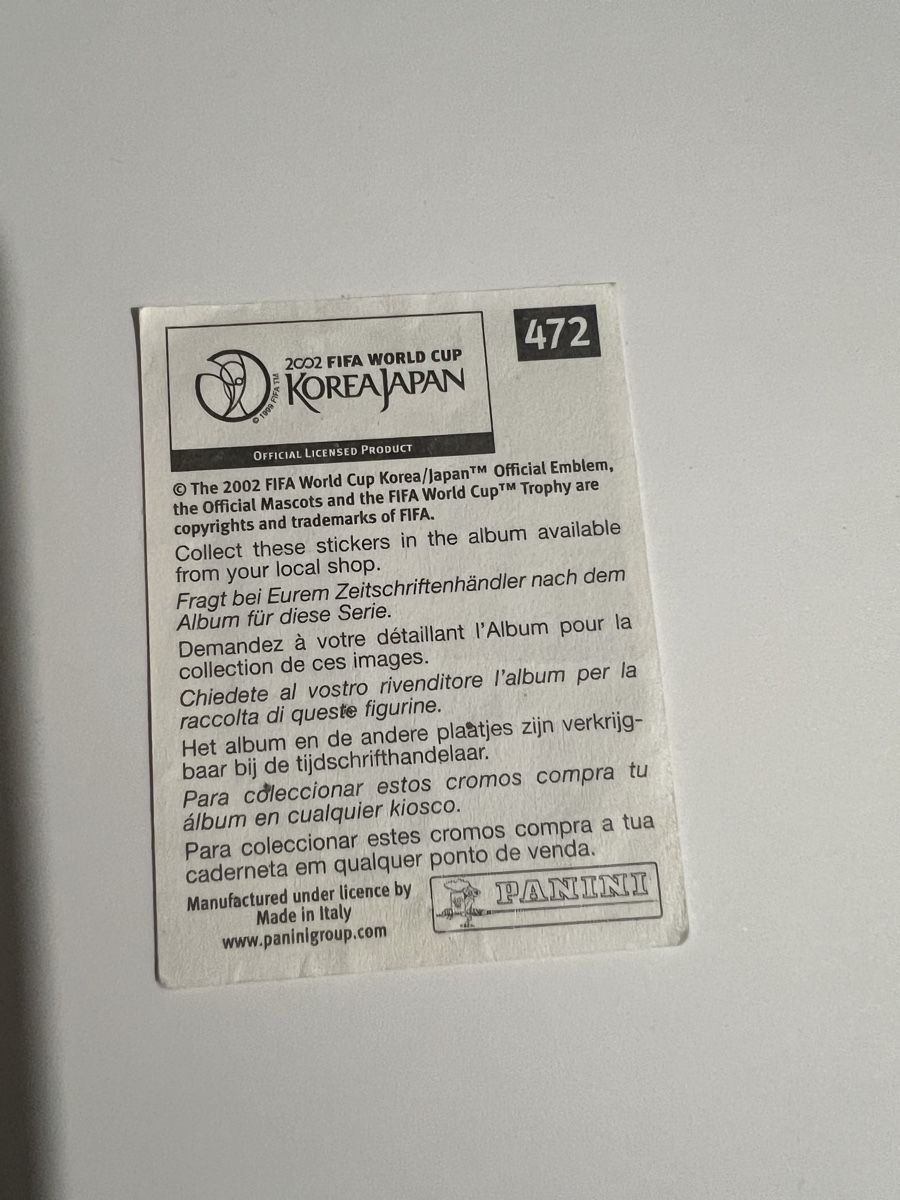 Panini Sammelbilder & Trading cards: Panini WM2002 Bild – Gebraucht aus Willisau von Neiro77 1