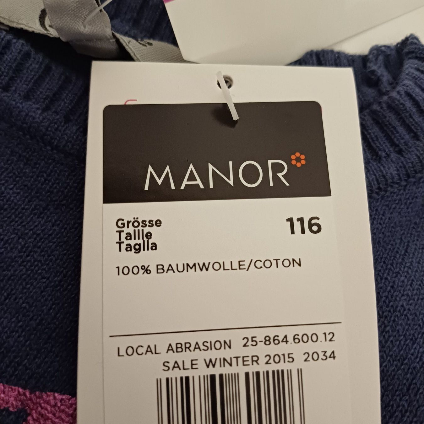 Manor Pullover & Sweatshirts: Pull NEUF bleu marine, taille 116, parfait! – Neu (gemäss Beschreibung) aus Villeneuve VD von vog_yc5s 1