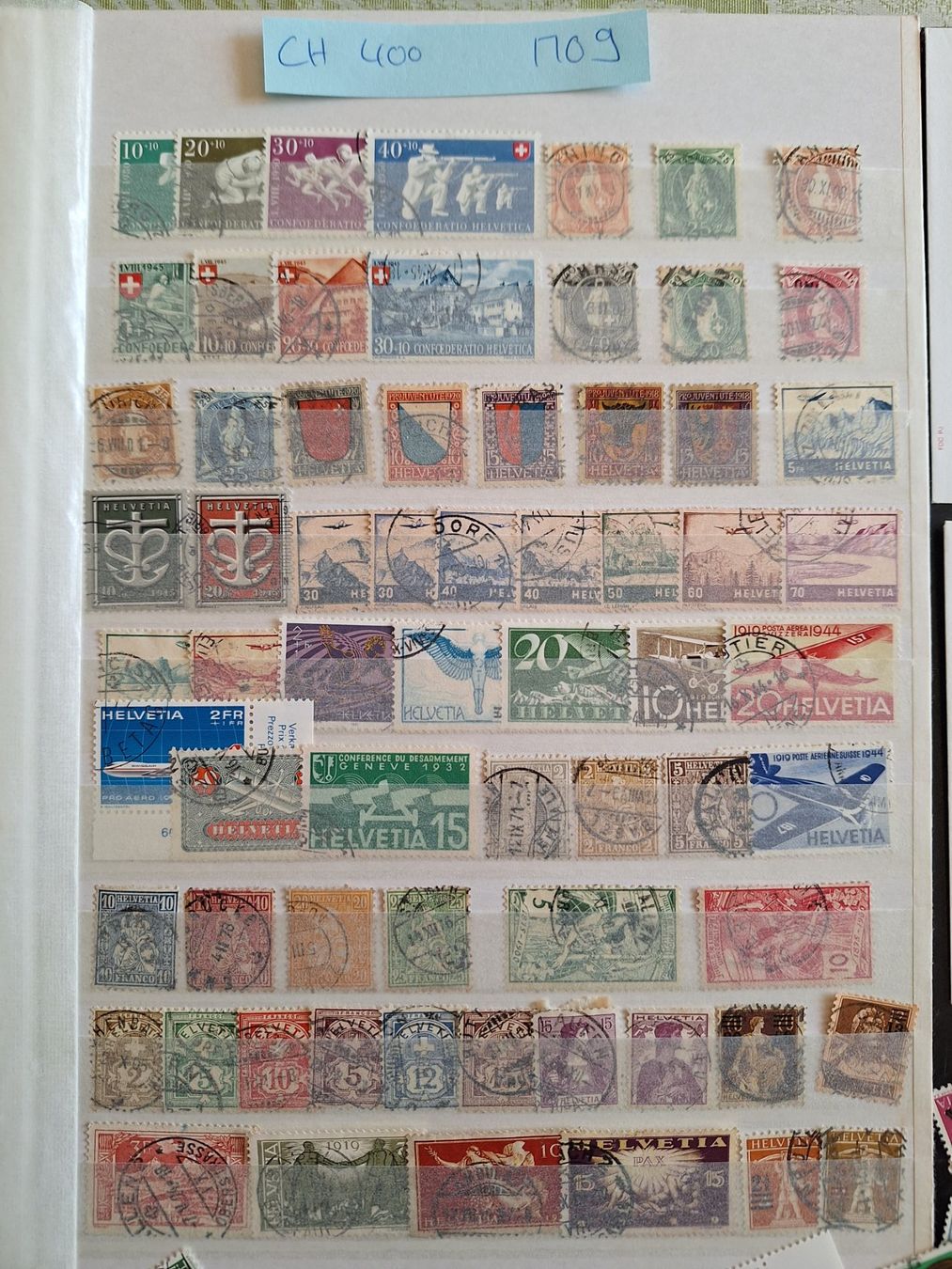 Alle Briefmarken: CH: 400 VERSCHIEDENE GESTEMPELTE (M09) – Gebraucht aus Genolier von Antoine30 2