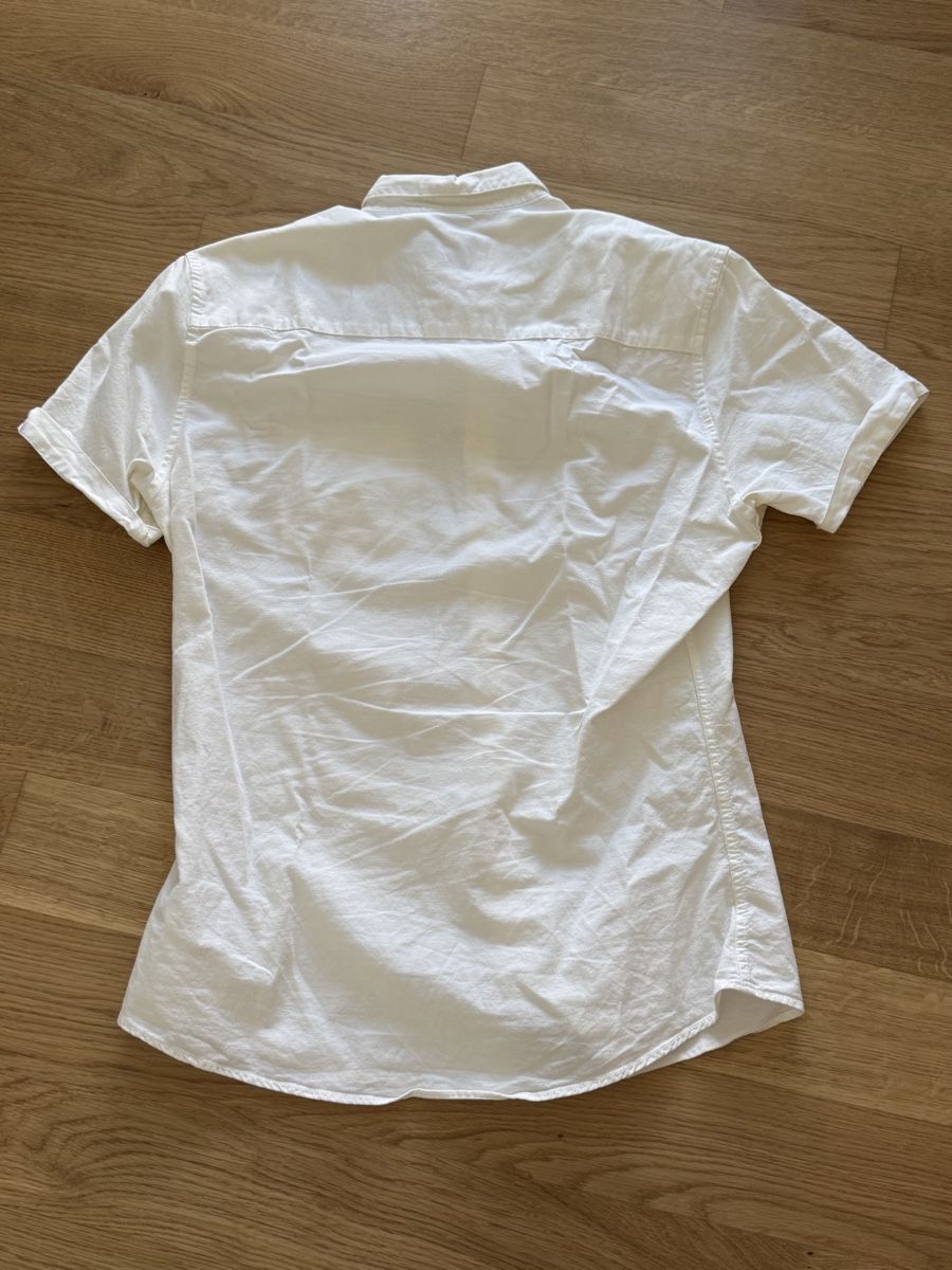 Camicie: Chemise blanche homme Topman manches courtes taille L coupe – Usato da Gland venduto da adelaide_4 2