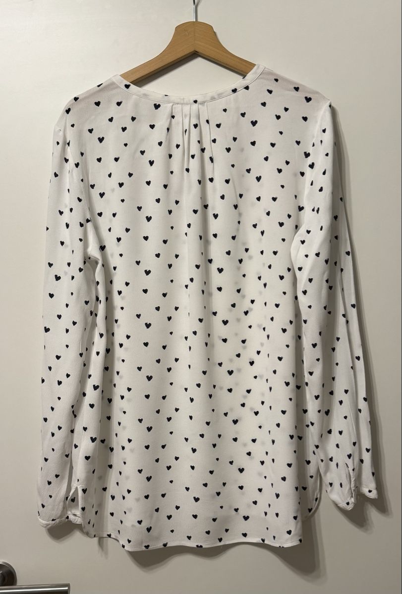 Opus Camicette: Bluse OPUS weiss mit schwarzen Herzen Grösse 44 – Nuovo (secondo la descrizione) da Flumenthal venduto da Krajan 3