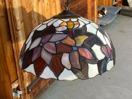 Lot de 3 lampes suspension Tiffany