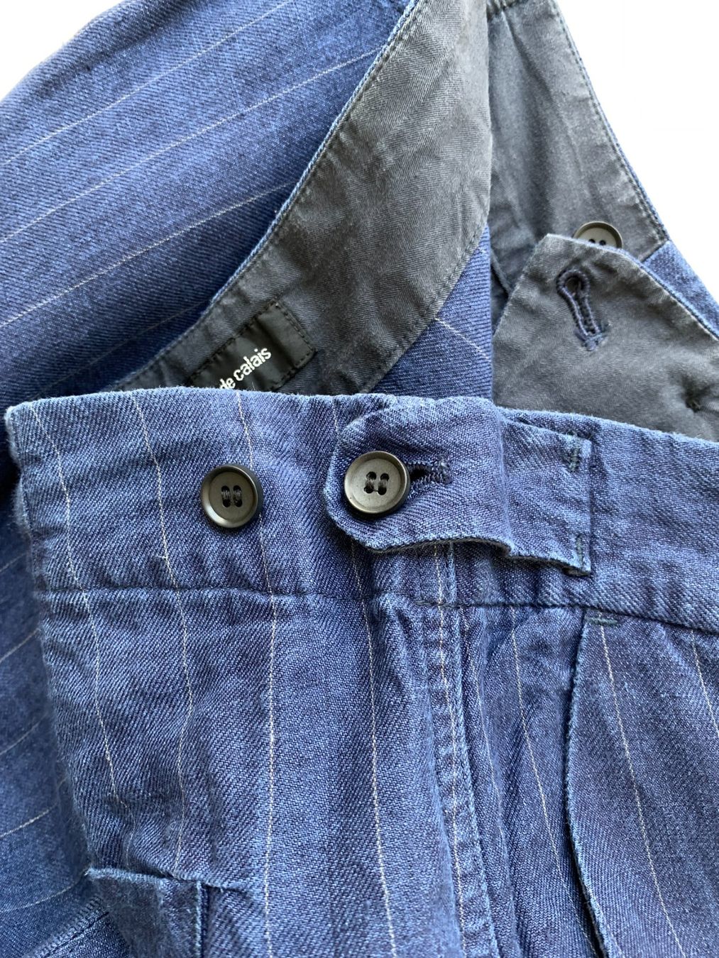 Pantaloni: Pas de Calais blue striped linen pants | s/m – Usato da Basel venduto da gladghost 4
