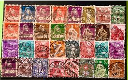 ALT LOT CH BRIEFMARKEN mit Stempel  Siehe Original Fotos. 