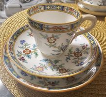 Seltene antike Herbert Minton Teetasse und Untertasse A2837
