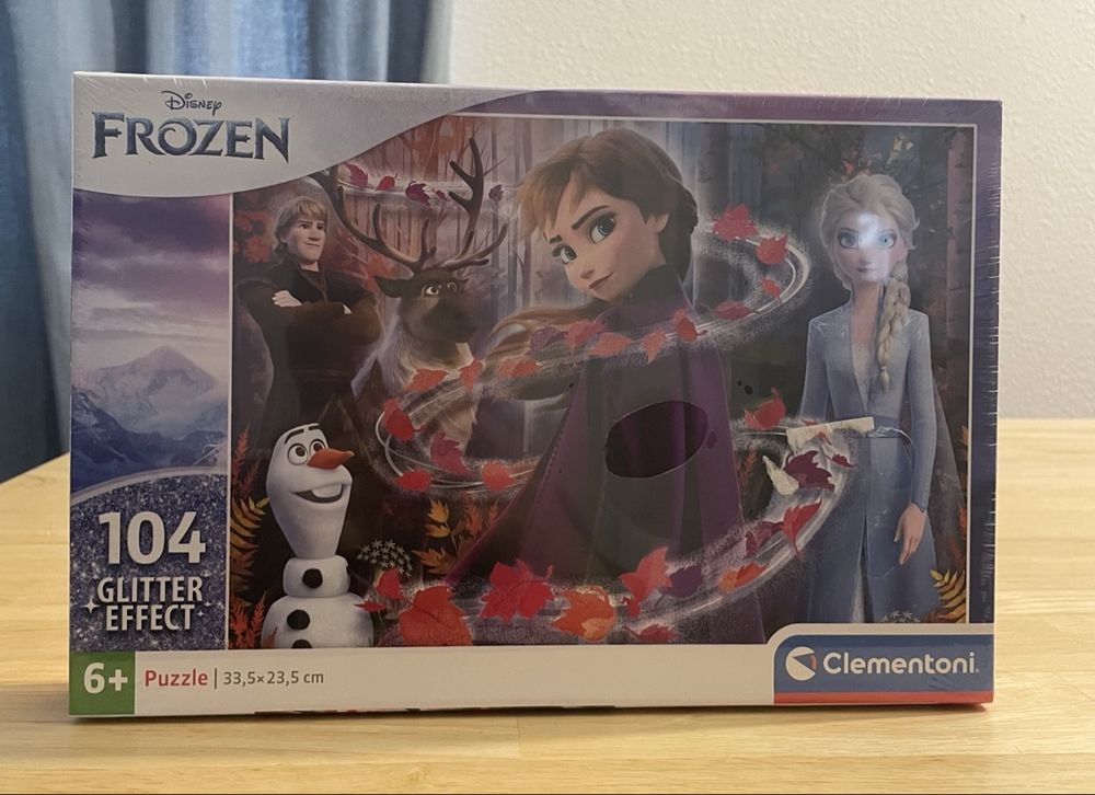 Disney Frozen 2 Puzzle mit Glitzer, 104 Teile, Clementoni (Neu und ...