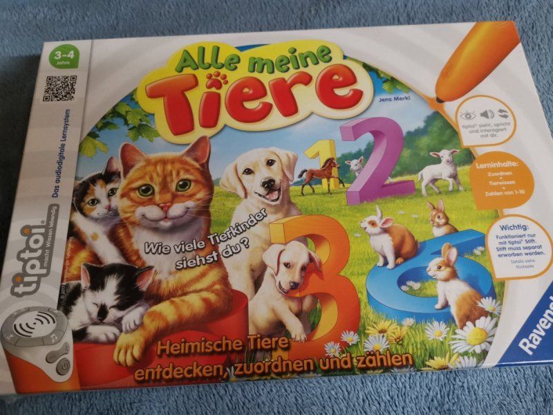 Ravensburger Tiptoi 00108 – Alle Meine Tierkinder, Lernspiel Ab 2 Jahren, Puzzle-Spaß Mit Geräuschen & Liedern, Ostergeschenk Für Kleinkinder