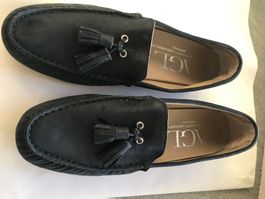 AGL Mocassin, marineblau, Top Zustand, Gr. 39.5