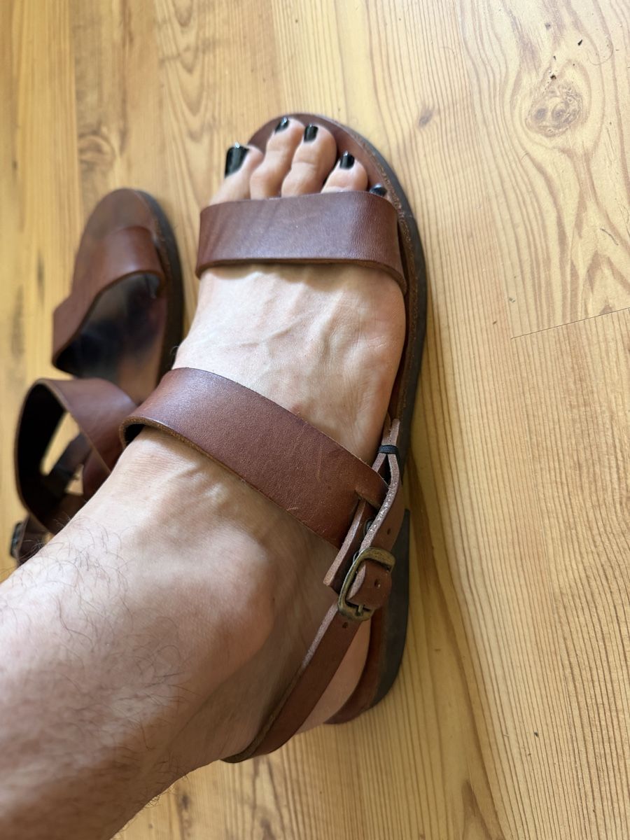 Herrenschuhe: Handgemachte Ledersandalen Gr. 43 – Gebraucht aus Lohn-Ammannsegg von -dovahkiin- 1