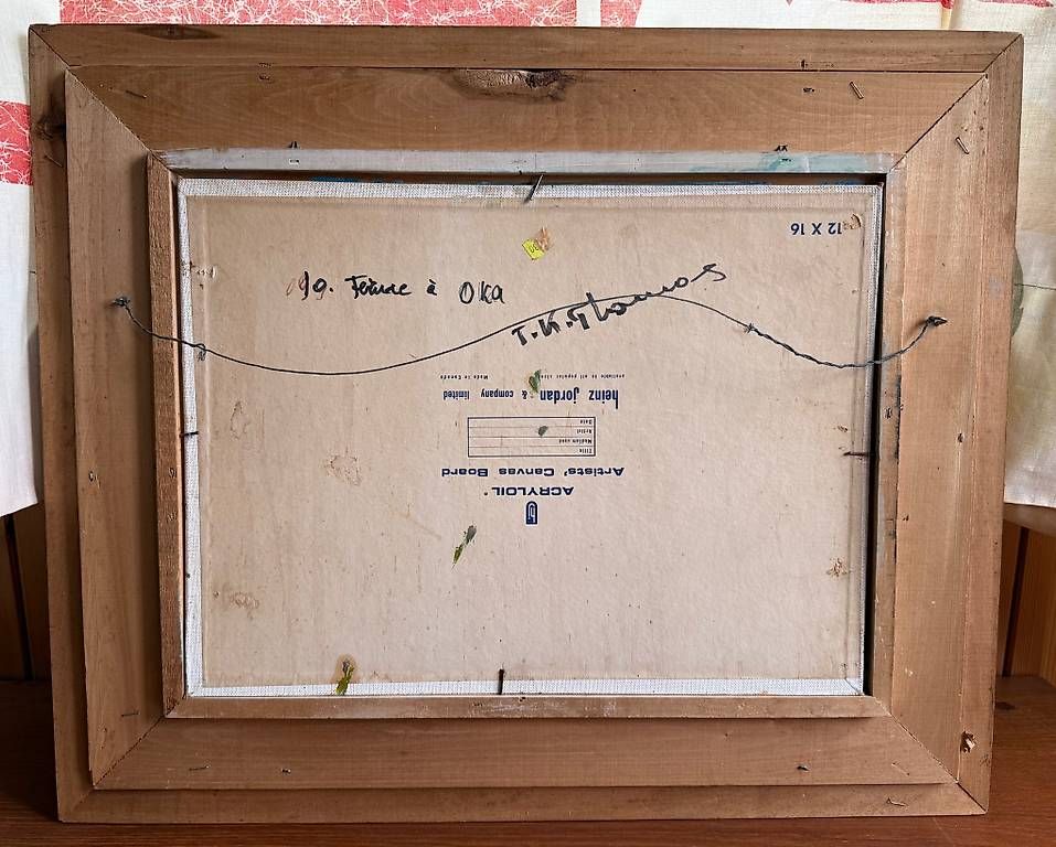 Dipinti: Tableau T.K. Thomas - Ferme à Oka - Post-Impressionniste – Usato da Morges venduto da cor_9ljr 2
