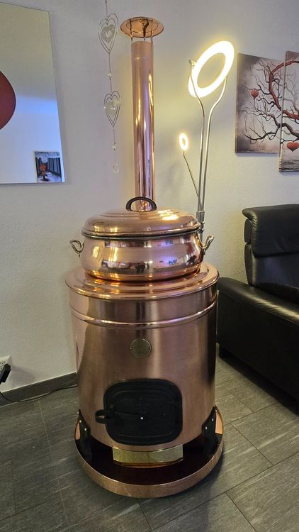 Lessiveuse en cuivre chauffe-eau antique vintage déco (Gebraucht) in ...
