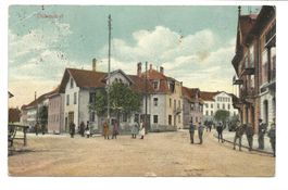Dübendorf (ZH) Dorfpartie mit Schülern - Guggenheim  um 1915