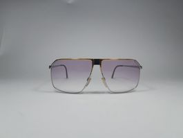 Vintage Gucci Sonnenbrille GG 41 - 22kt - Gold Silber Edtion