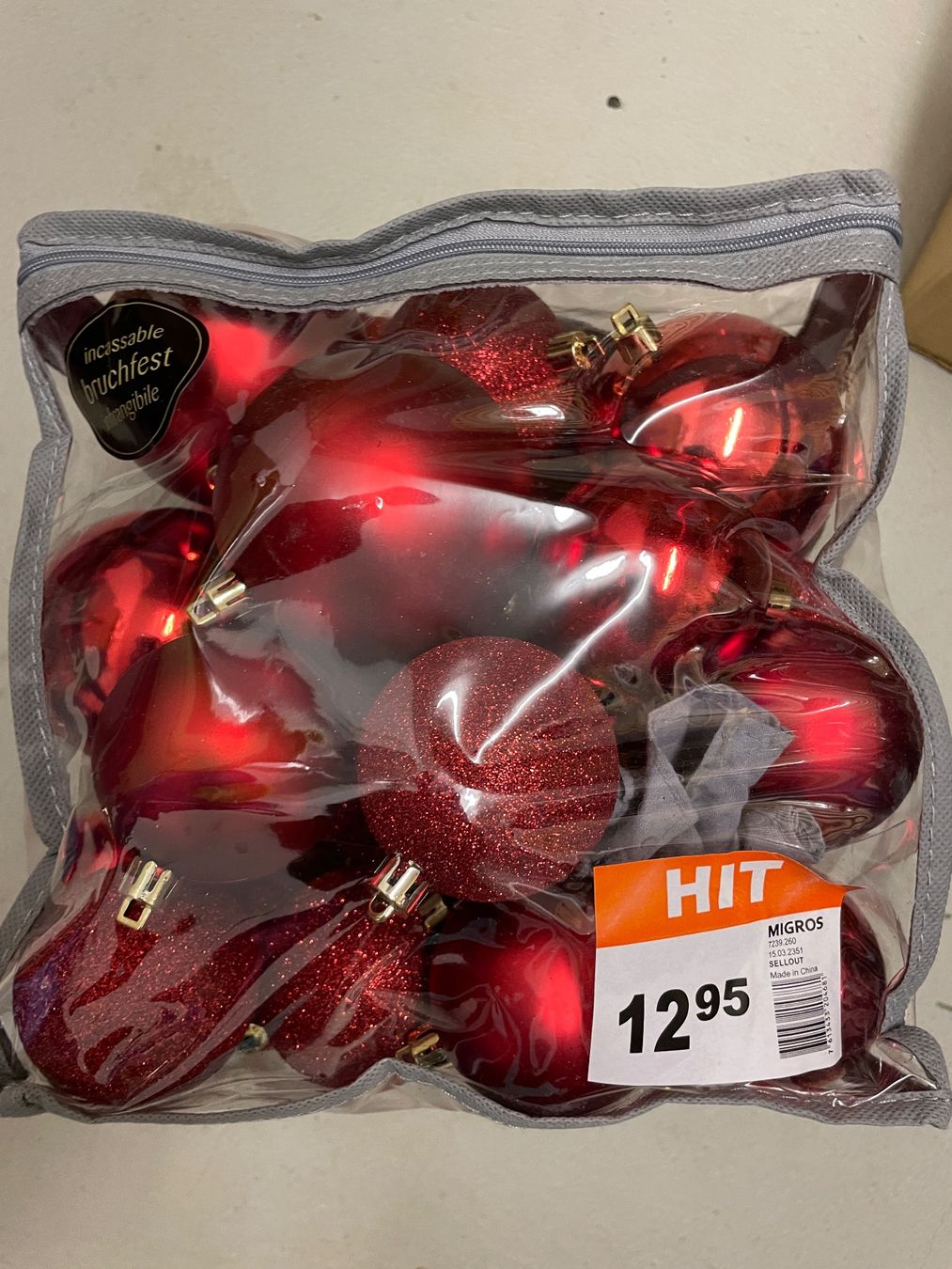 Migros Tutte le decorazioni: Weihnachtskugeln rot – Usato da Neftenbach venduto da Justine76