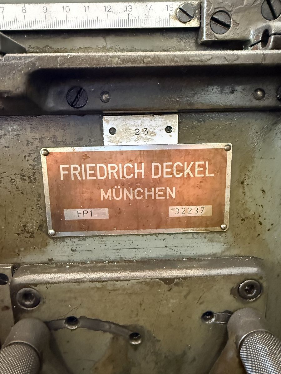 Toutes les machines: Fräsmaschine Deckel FP1 – D'occasion à Pfäffikon SZ par Stemmi09 1