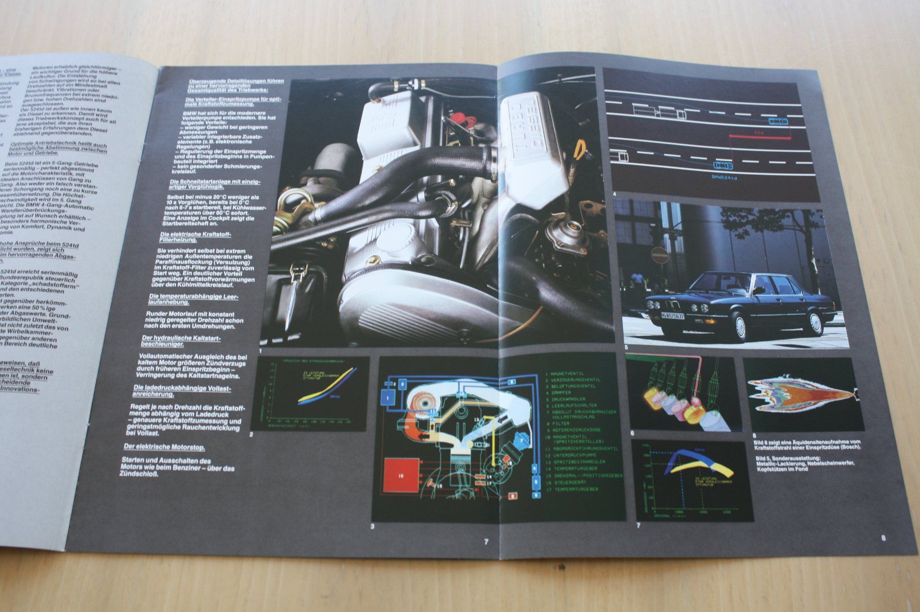 BMW Dokumente: BMW 524 td Prospekt 2/1985 – Gebraucht aus Wikon von erwin400 3