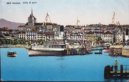 GENÈVE Ville et port - Dampfschiff