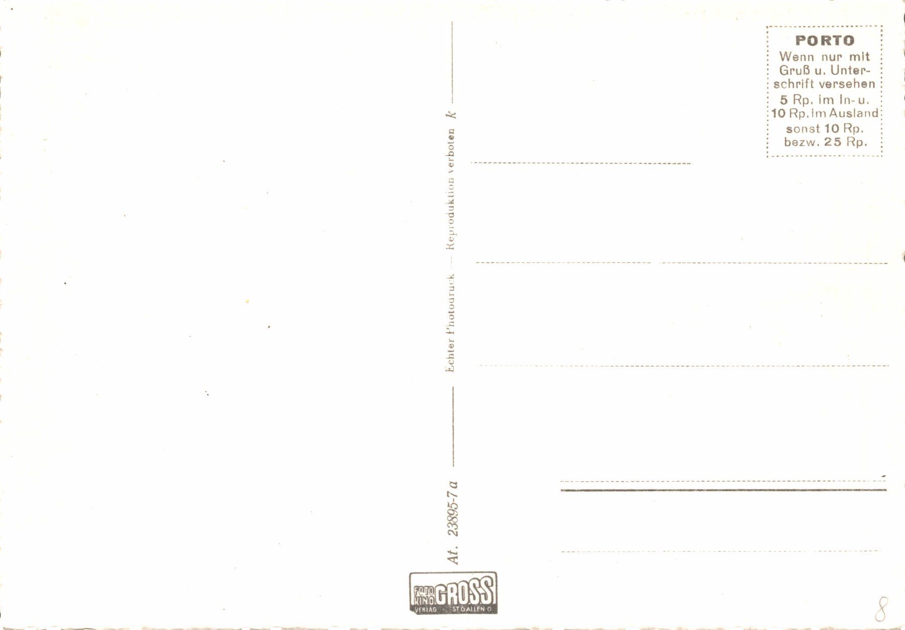 Cartoline postali: Metzgerei F. Dumermuth, Wursterei – Usato da Bronschhofen venduto da Astore 1