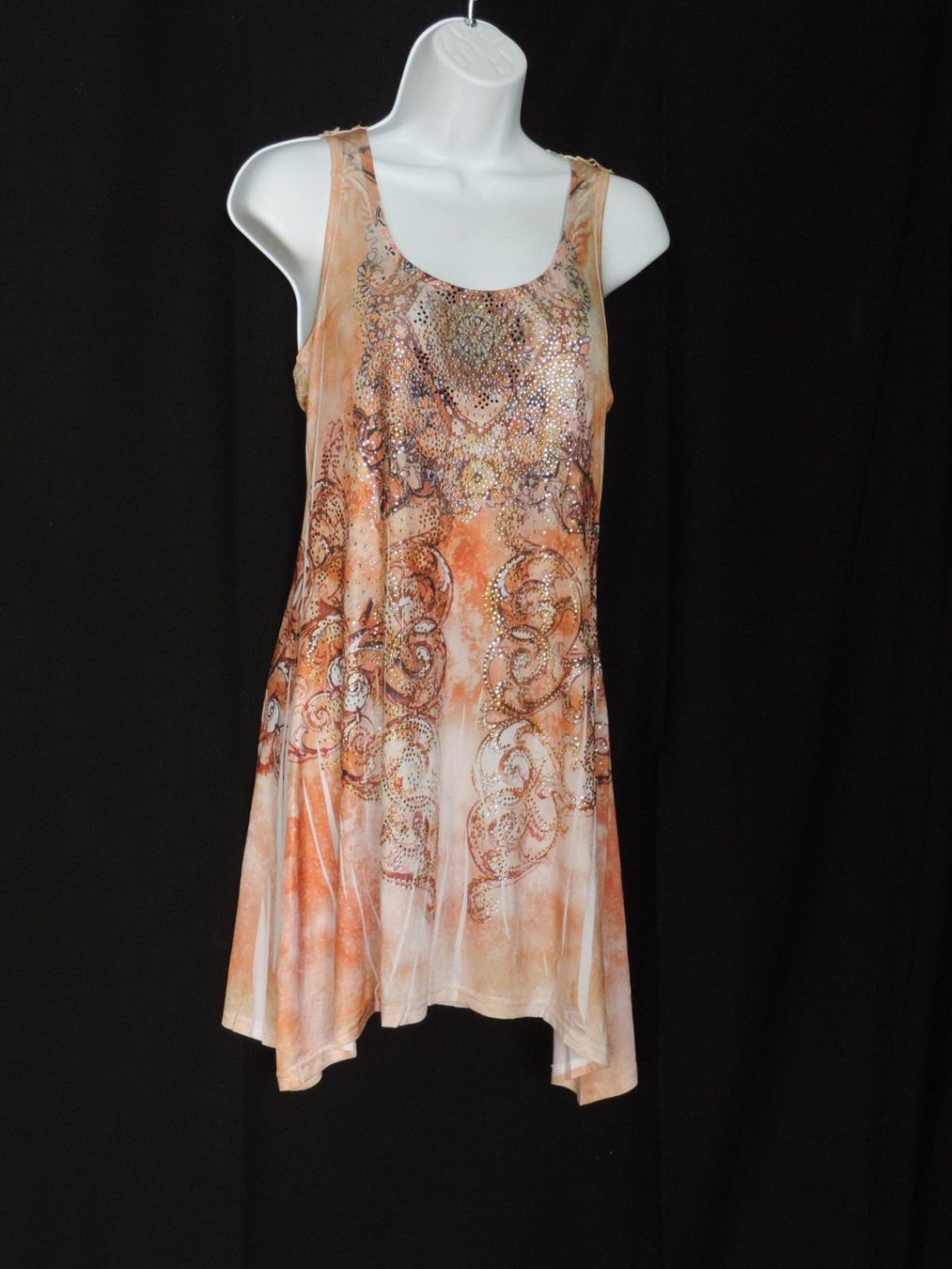 Kleider: robe orange à strass – Gebraucht aus Genève von Axelle333 3