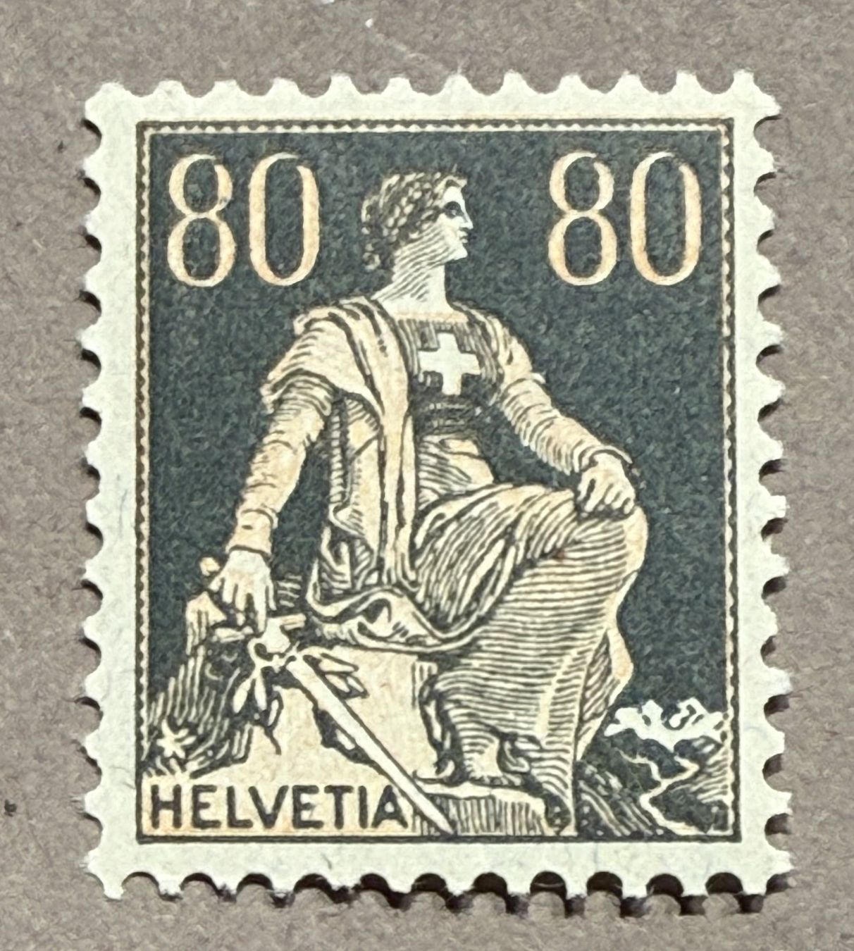 Alle Briefmarken: 141 Helv.Schwert postfrisch SBK 80.- – Gebraucht aus Steinhausen von yukon26