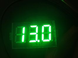 Mini-Voltmeter grün, 4-30 V DC