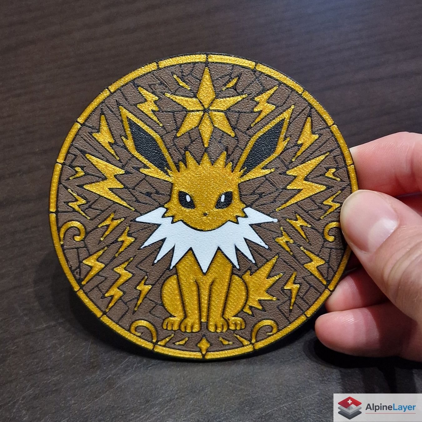 Sottobicchieri: Jolteon Drink Coaster 3D Printed Anime Coaster – Nuovo (secondo la descrizione) da Losone venduto da AlpineLayer