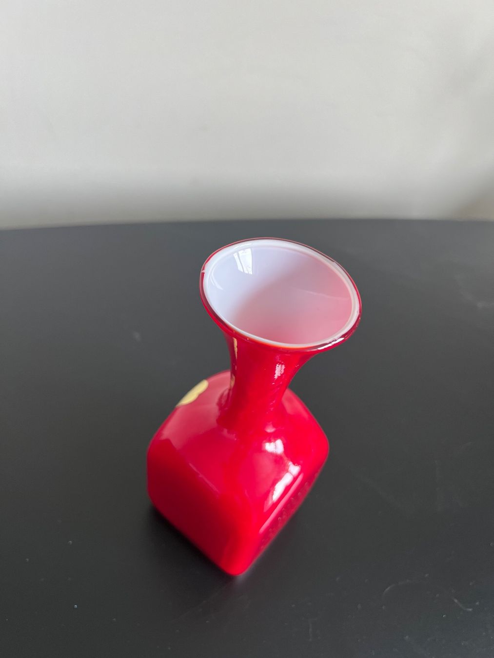 Murano Vasi & Recipienti: Vase Murano Rot Opalina Fiorentina 16.5 cm – Usato da Jona venduto da Sariksa 3