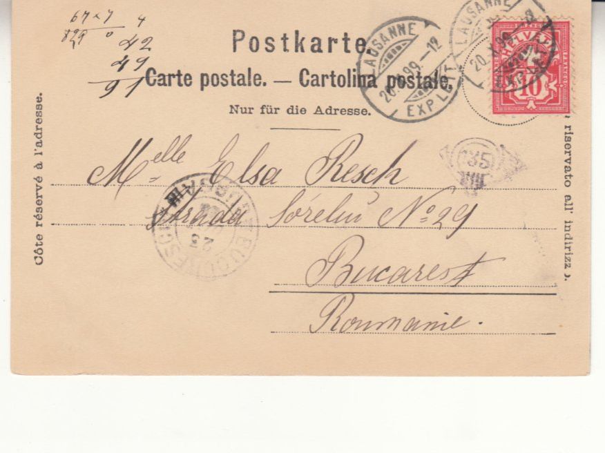 Cartoline postali: Blonay 1899 – Usato da Bürglen TG venduto da StampGraf 1