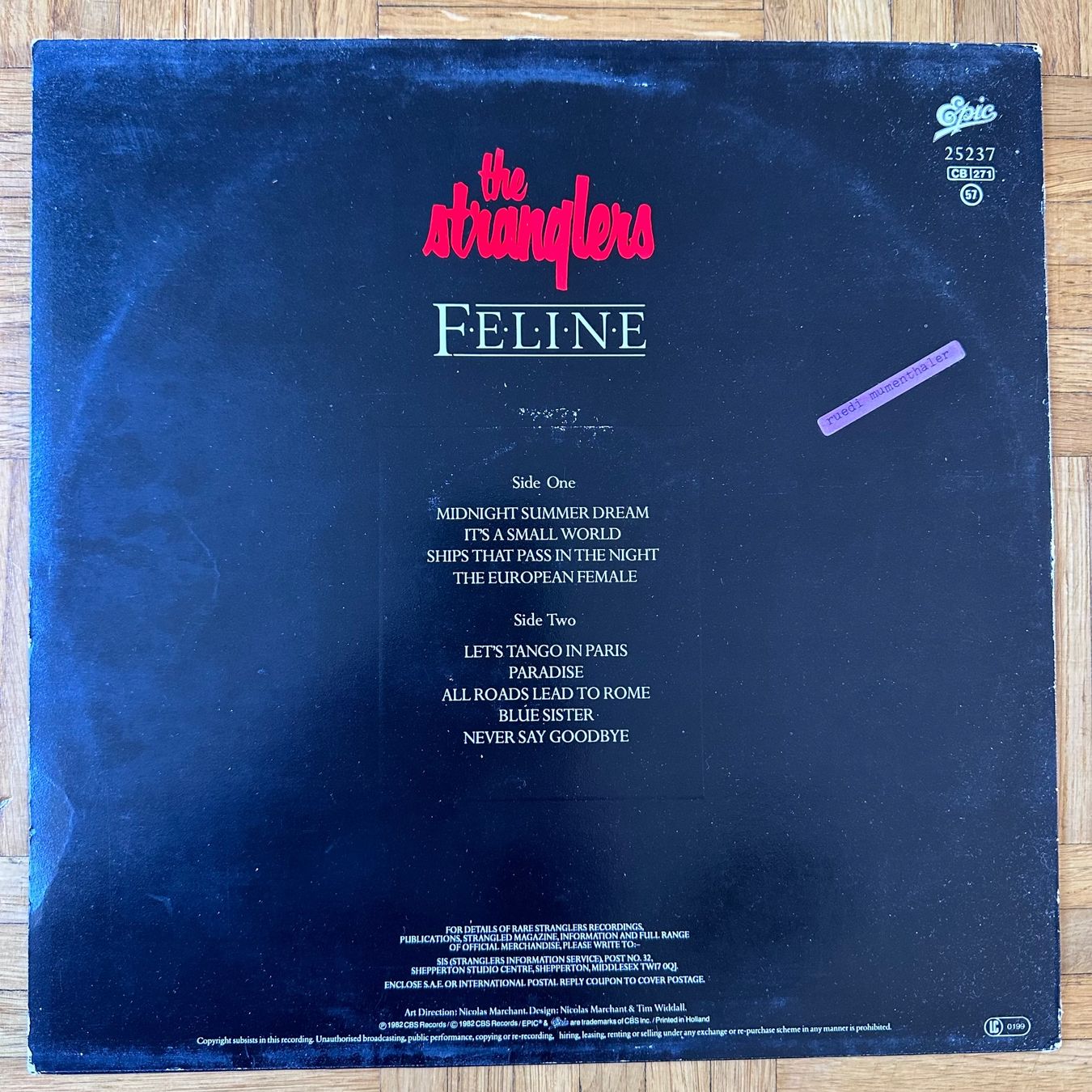 Dischi in vinile: LP - The Stranglers - Feline – Usato da Breganzona venduto da Onairda75 1