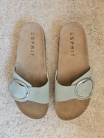 Esprit, Pantolette, hellblau mit Schnalle, neu in OVP