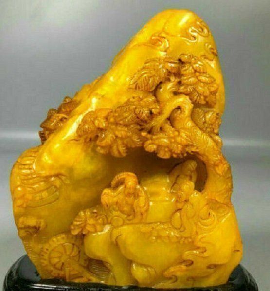 Minerali & Pietre curative: China Soapstone Shoushan Stein Stempel – Usato da Sylt venduto da elizan 1