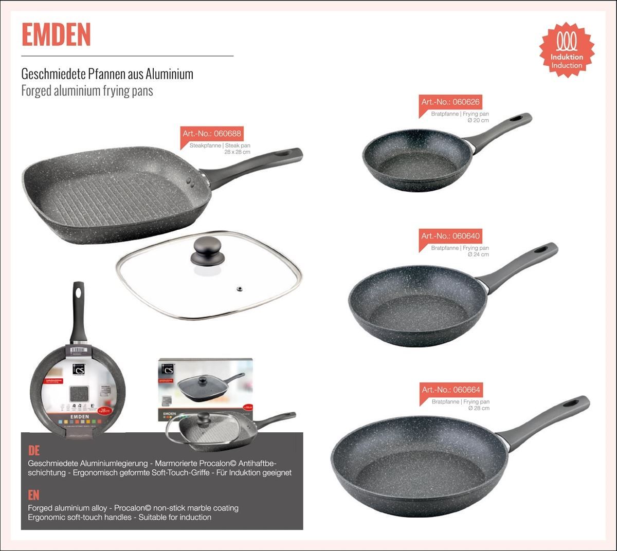 Pfannen: Pfanne EMDEN Pfanneset 5tlg – Neu und originalverpackt aus Wettingen von kochshop 1