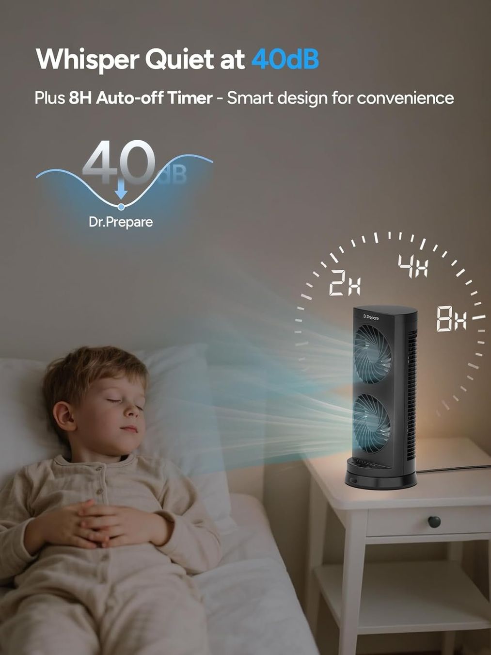 Ventilatori: Mini Tischventilator USB-C leise Fernbedienung Timer 110° – Nuovo e nell'imballaggio originale da Suhr venduto da SchnapperCH 5