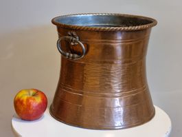 Antiker Kupfer Übertopf Jardinière um 1900