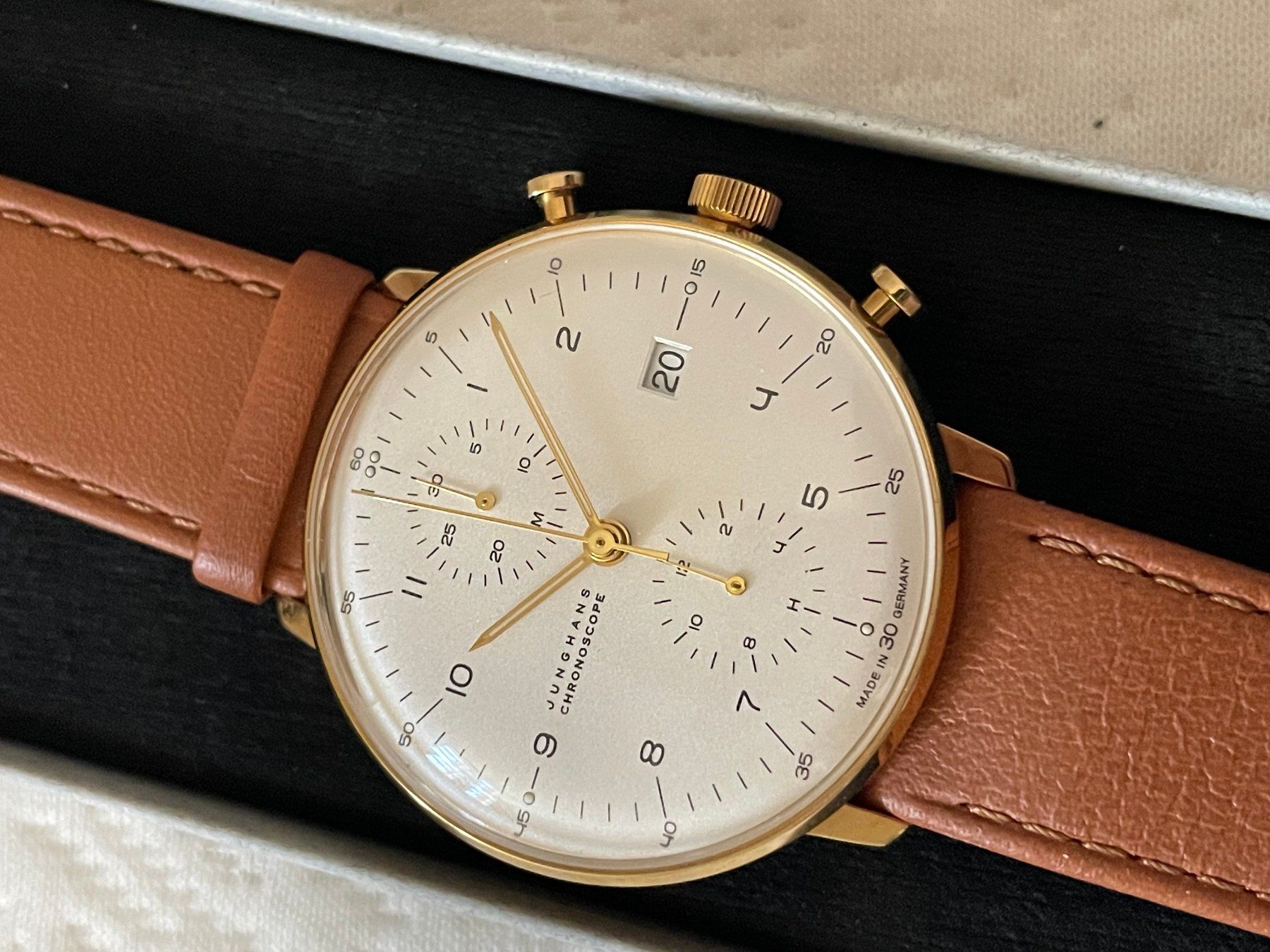 Junghans Uhren: JUNGHANS Max Bill Chronoscope, Ref. 027/7800.00. Ungetragen – Neu und originalverpackt aus Rodersdorf von luculus46 4
