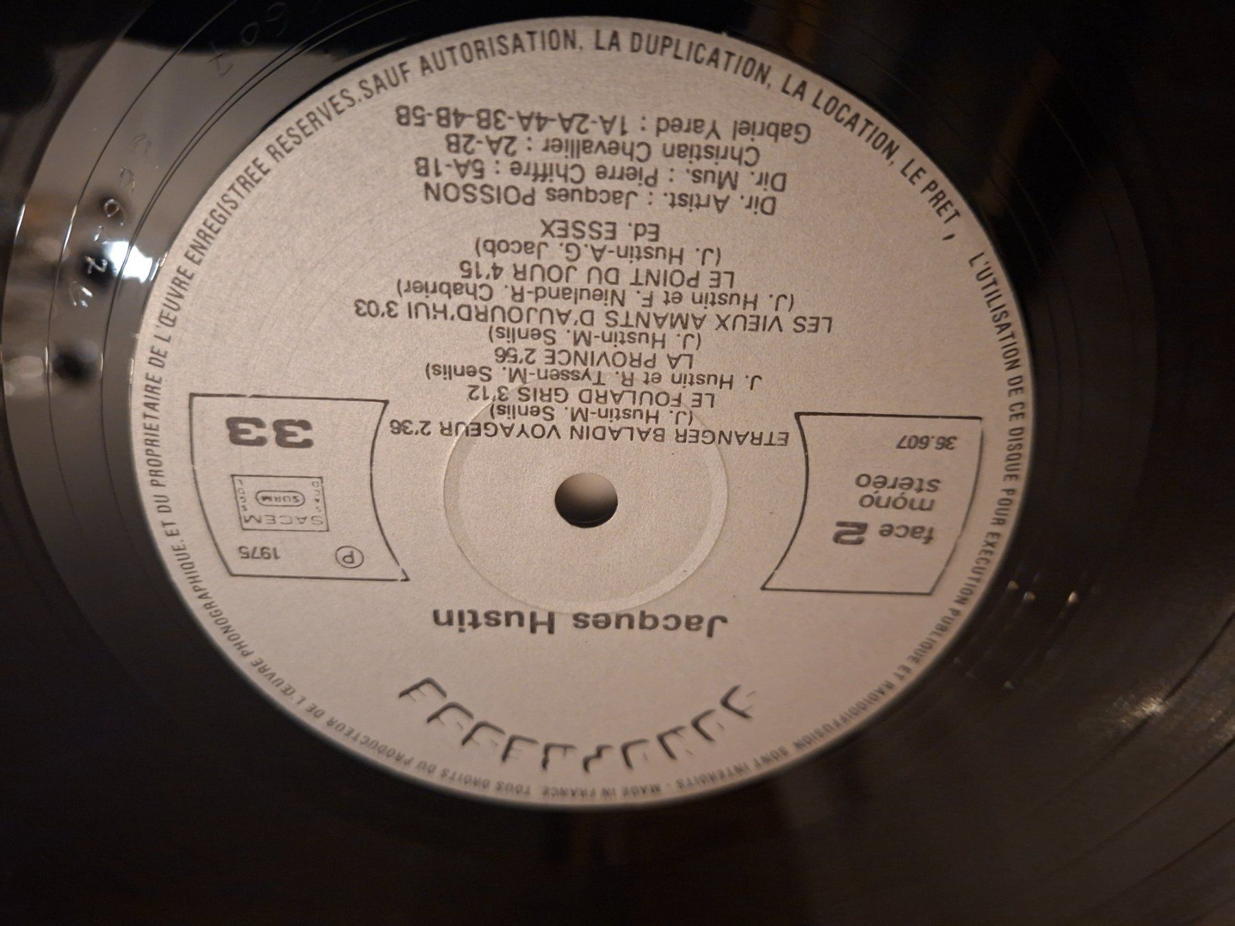 Schallplatten: French Folk - Jacques Hustin - 1975 – Gebraucht aus Bernex von Wannabehasbeen01 4